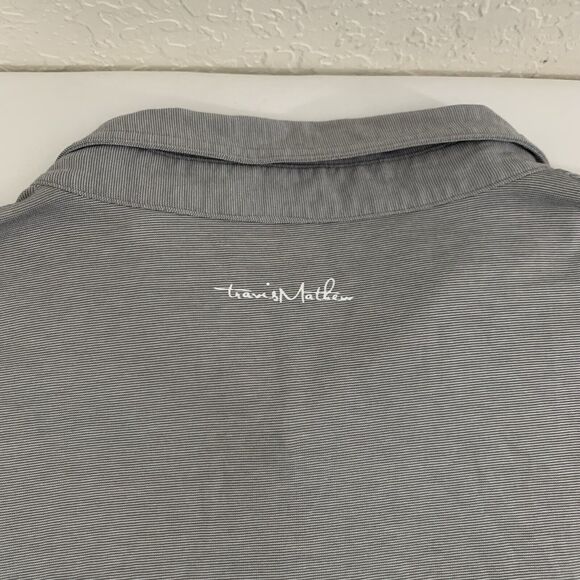 Travis Matthew Polo Shirt Men 3XL XXXL Gray Pima Cotton Stretch Golf Performance - Picture 5 of 9